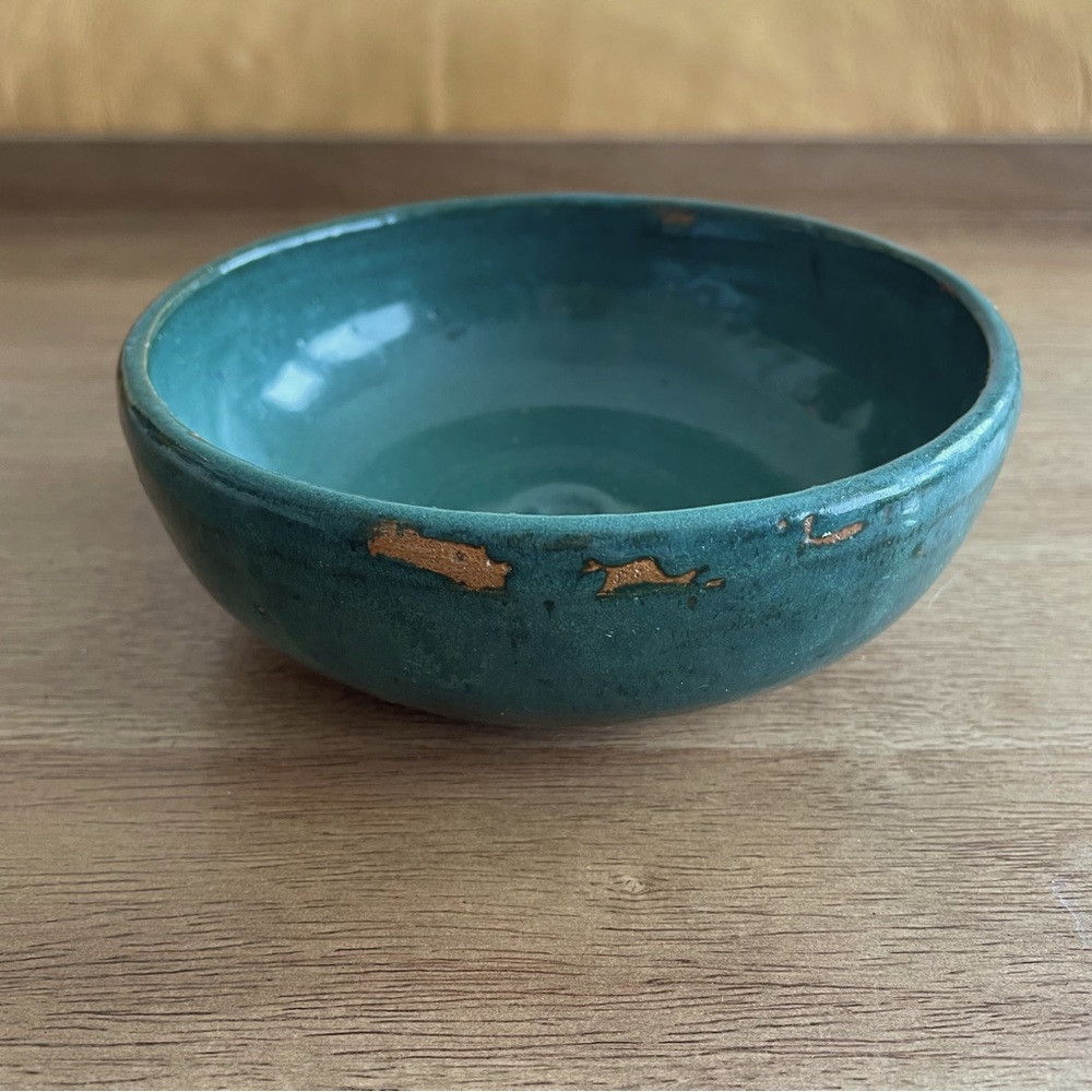 Green Pottery Bowl